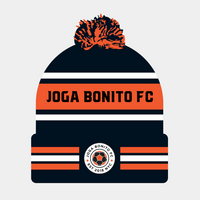 Joga Bonito FC 2020 Sideline Official Sport Pom Cuffed Knit Hat - Orange/Black